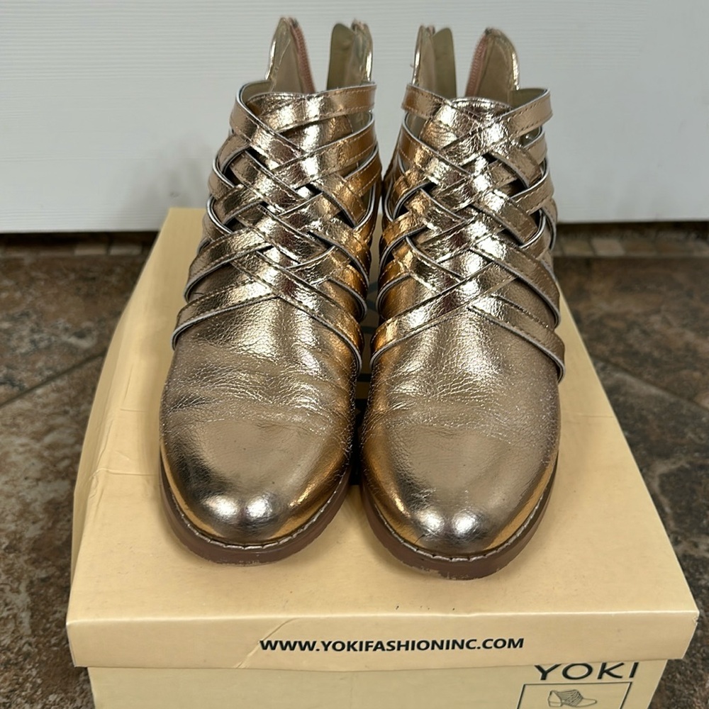 Rose Gold Booties